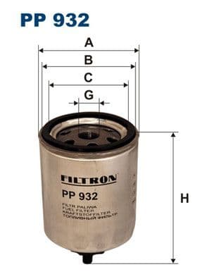 Degvielas filtrs FILTRON PP 932 1