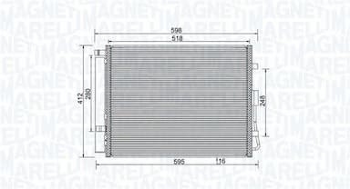 Kondensators, Gaisa kond. sistēma MAGNETI MARELLI 350203984000 1