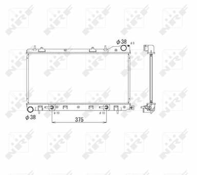 Radiators, Motora dzesēšanas sistēma NRF 53596 1