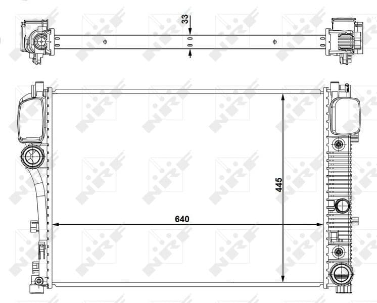 Radiators, Motora dzesēšanas sistēma NRF 53839 1