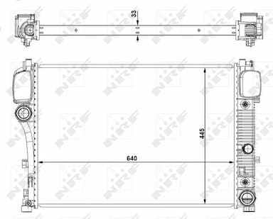 Radiators, Motora dzesēšanas sistēma NRF 53839 1