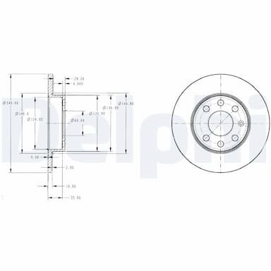 Bremžu diski DELPHI BG3567 1