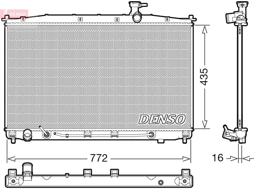 Radiators, Motora dzesēšanas sistēma DENSO DRM41024 1