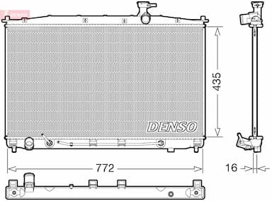 Radiators, Motora dzesēšanas sistēma DENSO DRM41024 1