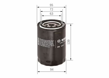 Eļļas filtrs BOSCH 0 451 104 063 5