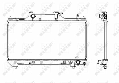 Radiators, Motora dzesēšanas sistēma NRF 53380 1