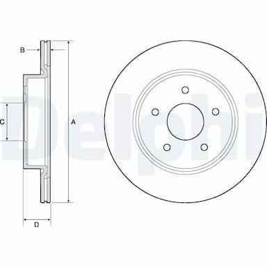 Bremžu diski DELPHI BG4779C 1