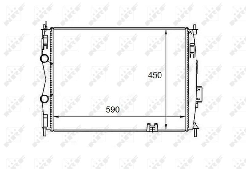 Radiators, Motora dzesēšanas sistēma NRF 58461 1