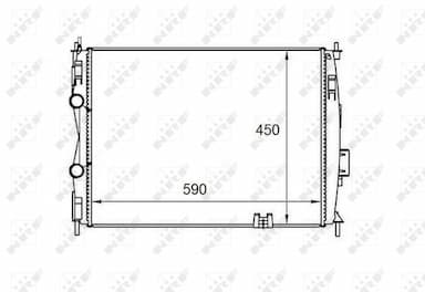 Radiators, Motora dzesēšanas sistēma NRF 58461 1