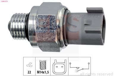 Slēdzis, Atpakaļgaitas signāla lukturis EPS 1.860.272 1
