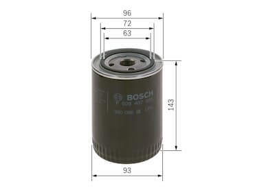 Eļļas filtrs BOSCH F 026 407 053 5