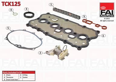 Sadales vārpstas piedziņas ķēdes komplekts FAI AutoParts TCK125 1