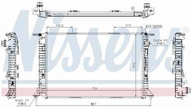 Radiators, Motora dzesēšanas sistēma NISSENS 60319 2