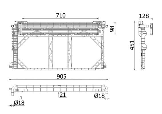 Radiators, Motora dzesēšanas sistēma MAHLE CR 2668 000P 1