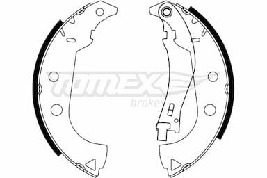 Bremžu loku komplekts TOMEX Brakes TX 23-15 1