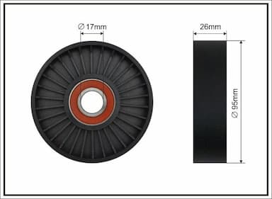 Spriegotājrullītis, Ķīļrievu siksna CAFFARO 279-00 1