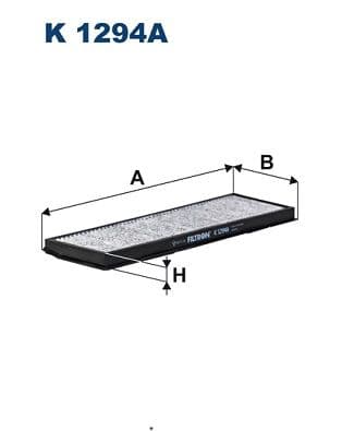 Filtrs, Salona telpas gaiss FILTRON K 1294A 1