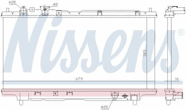 Radiators, Motora dzesēšanas sistēma NISSENS 62383A 6