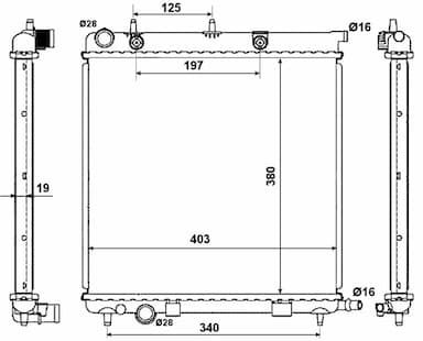 Radiators, Motora dzesēšanas sistēma NRF 50430 5