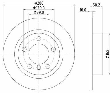 Bremžu diski HELLA 8DD 355 123-001 4