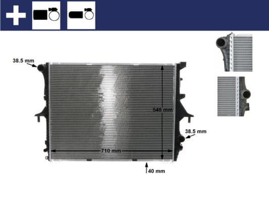 Radiators, Motora dzesēšanas sistēma MAHLE CR 571 000S 1