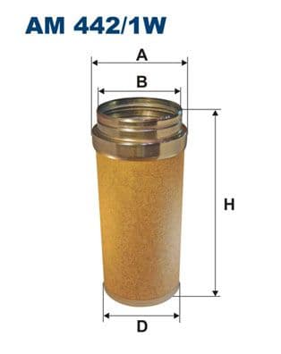 Sekundārā gaisa filtrs FILTRON AM 442/1W 1