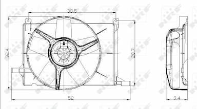 Ventilators, Motora dzesēšanas sistēma NRF 47009 2