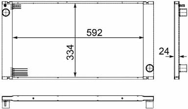 Radiators, Motora dzesēšanas sistēma MAHLE CR 1095 000P 2