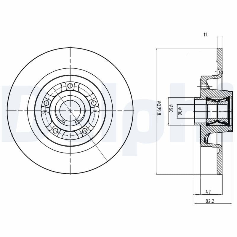 Bremžu diski DELPHI BG9023RS 1