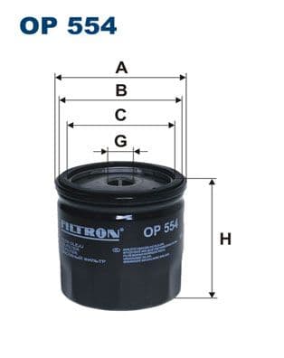 Eļļas filtrs FILTRON OP 554 1