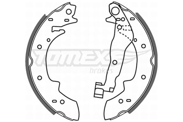 Bremžu loku komplekts TOMEX Brakes TX 21-22 1