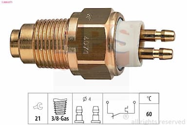 Termoslēdzis, Dzesēšanas škidruma brīdinājuma spuldze EPS 1.840.071 1