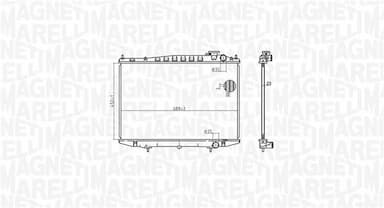 Radiators, Motora dzesēšanas sistēma MAGNETI MARELLI 350213174500 2