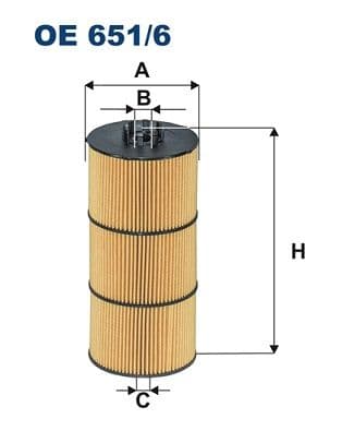 Eļļas filtrs FILTRON OE 651/6 1