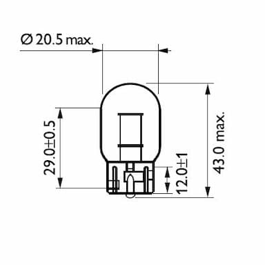 Kvēlspuldze PHILIPS 12065B2 3