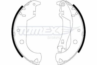 Bremžu loku komplekts TOMEX Brakes TX 21-30 1