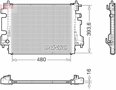 Radiators, Motora dzesēšanas sistēma DENSO DRM23113 1