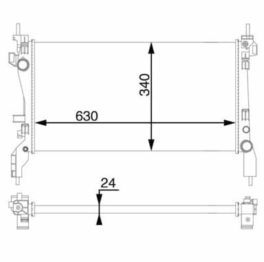 Radiators, Motora dzesēšanas sistēma MAHLE CR 1122 000S 1