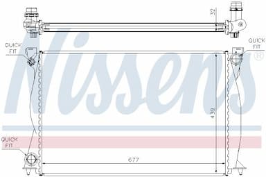 Radiators, Motora dzesēšanas sistēma NISSENS 60231A 6