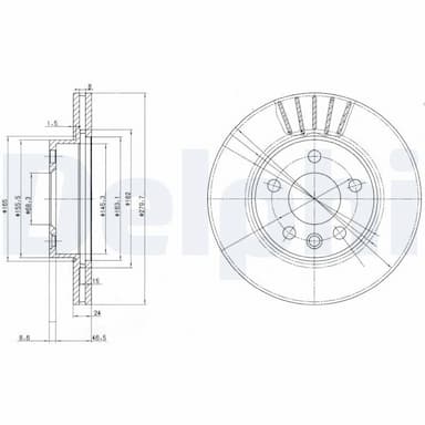 Bremžu diski DELPHI BG3417 1