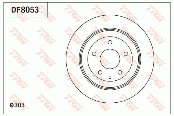 Bremžu diski TRW DF8053 1