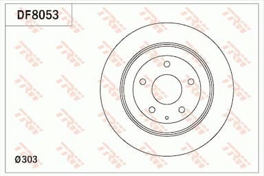 Bremžu diski TRW DF8053 1