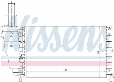 Radiators, Motora dzesēšanas sistēma NISSENS 61857 5