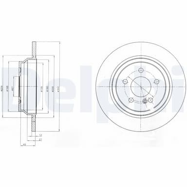 Bremžu diski DELPHI BG4298C 1