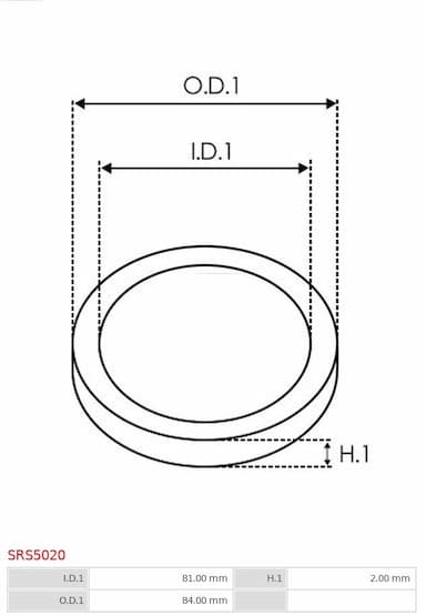 Remkomplekts, Ģenerators AS-PL SRS5020 2