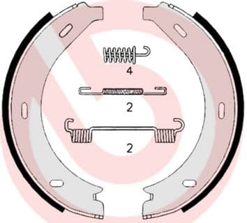 Bremžu loku kompl., Stāvbremze BREMBO S 50 517 1