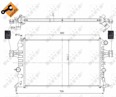 Radiators, Motora dzesēšanas sistēma NRF 54668 3