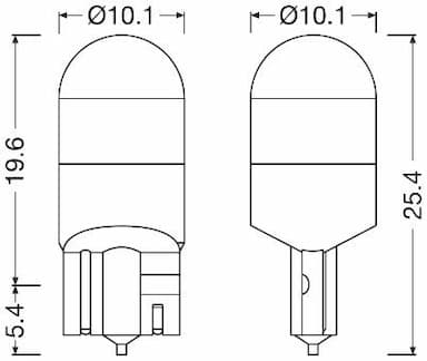 Kvēlspuldze ams-OSRAM 2825DWNB-2HFB 3