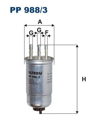 Degvielas filtrs FILTRON PP 988/3 1