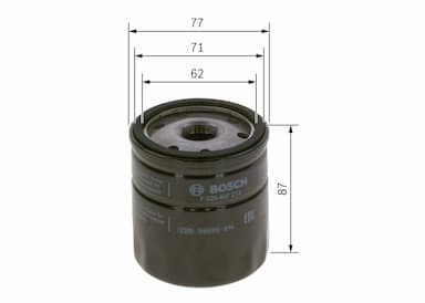 Eļļas filtrs BOSCH F 026 407 213 5